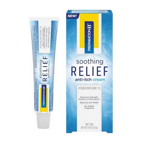 Preparation H, Hydrocortisone 1% Soothing Relief Anti-Itch Cream, 0.9 Oz