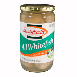 Manischewitz, Whitefish And Pike In Liquid Broth, 24 Oz(Case Of 6)