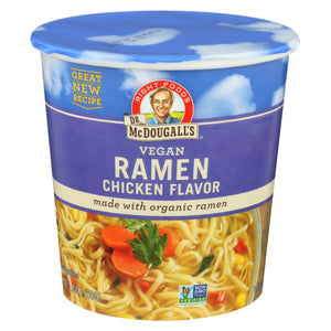 Dr. Mcdougall's, Vegan Chicken Ramen Soup Cup, 1.8 Oz(Case Of 6)