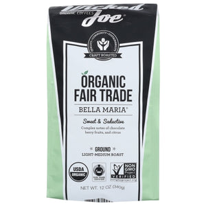 Wicked Joe Coffee, Coffee Bella Marie Grnd, 12 Oz(Case Of 6)