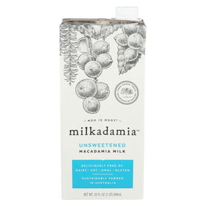 Milkadamia, Mac Adamia Milk Unsweetened, 32 Oz(Case Of 6)