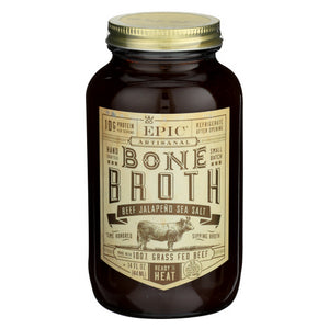 Epic, Bone Broth Beef Jalapeno Sea Salt, 14 Oz(Case Of 6)