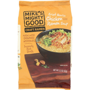 Mike's Mighty Good, Organic Fried Garlic Chicken Ramen, 2.2 Oz
