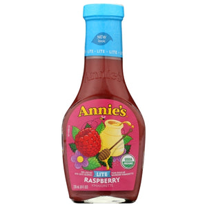 Annie's Homegrown, Organic Lite Raspberry Vinaigrette Dressing, 8 Oz(Case Of 6)