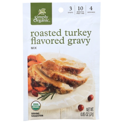 Simply Organic, Turkey Flavored Gravy Mix, 0.85 Oz(Case Of 12)