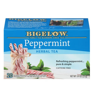 Bigelow, Peppermint Herbal Tea, 0.91 Oz(Case Of 6)