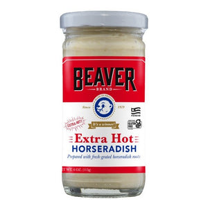 Beaver, Extra Hot Horseradish, 4 Oz(Case Of 12)