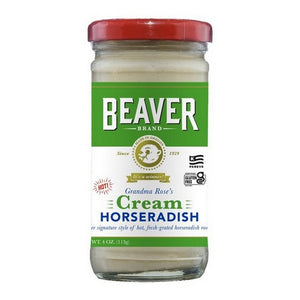 Beaver, Hot Cream Horseradish, 4 Oz(Case Of 12)