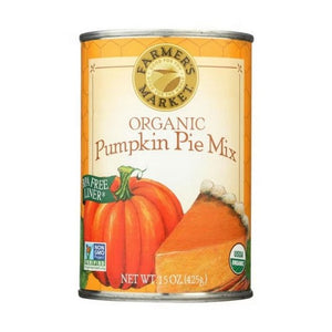 Farmers Market Foods, Organic Canned Pumpkin Pie Mix, 15 Oz(Case Of 12)
