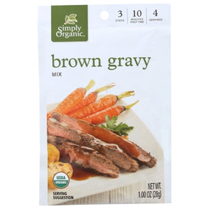 Simply Organic, Brown Gravy Seasoning Mix, 1 Oz