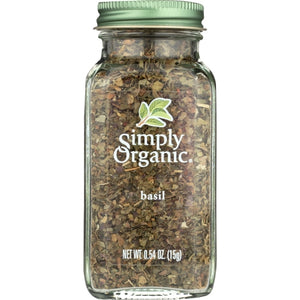 Simply Organic, Organic Basil, 0.54 Oz(Case Of 6)