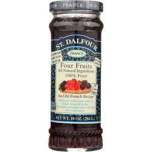 St.Dalfour, Four Fruit Preserves Jar, 10 Oz(Case Of 6)