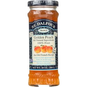 St.Dalfour, Golden Peach Fruit Spread, 10 Oz(Case Of 6)