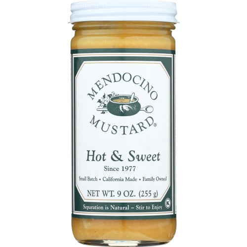 Mendocino Mustard, Mustard Hot And Sweet, Case of 6 X 9 Oz