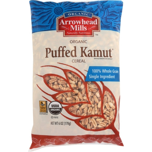 Arrowhead Mills, Organic Whole Grain Puffed Kamut Cereal, 6 Oz(Case Of 12)