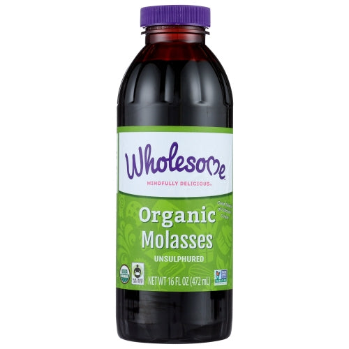 Wholesome, Unsulphured Organic Blackstrap Molasses, 16 Oz(Case Of 12)