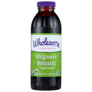 Wholesome, Unsulphured Organic Blackstrap Molasses, 16 Oz(Case Of 12)