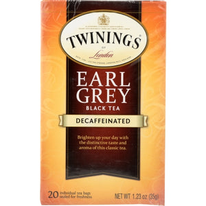 Twinings, Decaf Earl Grey Tea, 20 Bags(Case Of 6)