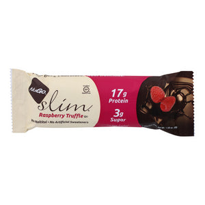 Nugo, Slim Raspberry Truffle Bar, 1.59 Oz(Case Of 12)