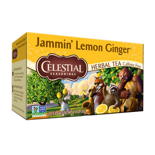 Celestial Seasonings, Tea Hrbl Lmn Gngr Jamimin, Case of 6 X 20 Bags