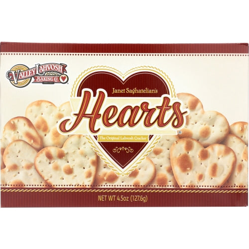 Valley Lahvosh, Cracker Heart Orgnl, 4.5 Oz(Case Of 12)