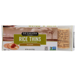Sesmark, Rice Thin Sesame, 4.25 Oz(Case Of 12)