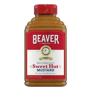 Beaver, Brand Sweet Hot Mustard, 13 Oz(Case Of 6)