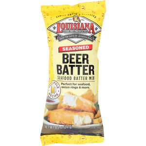 Louisiana Fish Fry, Fish Fry Seasoned Beer Batter Mix, 8.5 Oz(Case Of 12)