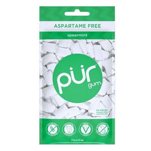 The Pur Company, Pur Gum Spearmint Bag, 2.72 Oz(Case Of 12)