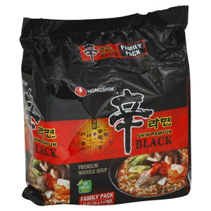 Nongshim, Shin Black Ramen, 18.32 Oz(Case Of 4)