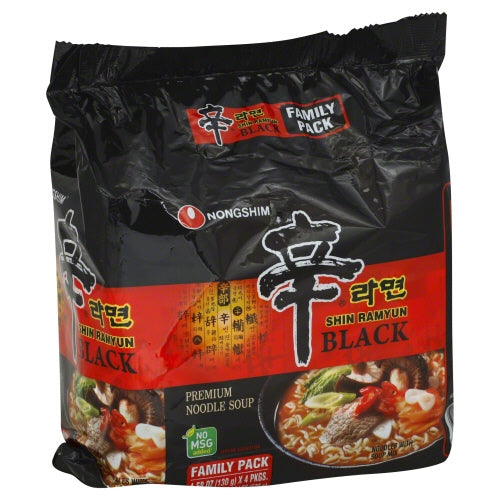 Nongshim, Shin Black Ramen, 18.32 Oz(Case Of 4)
