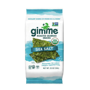 Gimme, Organic Seaweed Snack Roasted Sea Salt, 0.35 Oz(Case Of 12)