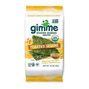 Gimme, Seaweed Snacks Sesame, 0.35 Oz(Case Of 12)