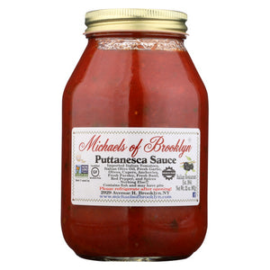 Michaels Of Brooklyn, Sauce Putanesca, Case of 6 X 32 Oz
