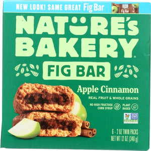 Natures Bakery, Bar Fig Whlwht Appl Cnnmn, 12 Oz(Case Of 6)