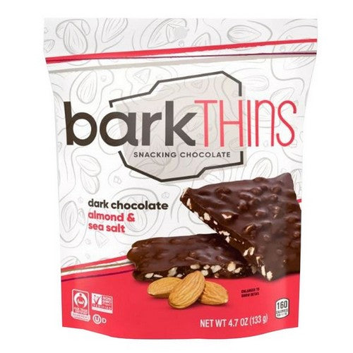 Barkthins, Dark Chocolate Almond Snacks, 4.7 Oz(Case Of 12)