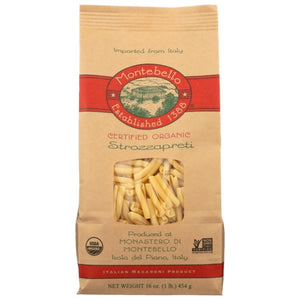 Montebello, Organic Pasta Strozzapreti, 16 Oz(Case Of 12)