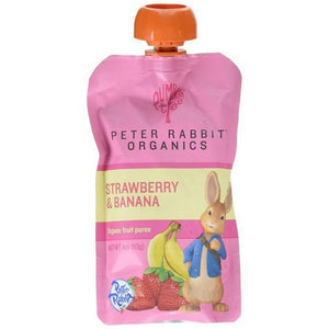 Peter Rabbit, Straw Berry & Banana Puree, 4 Oz(Case Of 10)