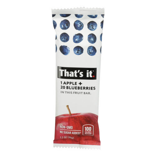 That's It, Apple & Blueberry Fruit Bar, 1.2 Oz