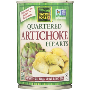 Native Forest, Quartered Artichoke Hearts, 14 Oz(Case Of 6)