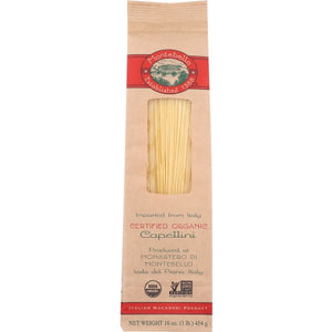 Montebello, Organic Pasta Capellini, 16 Oz(Case Of 12)