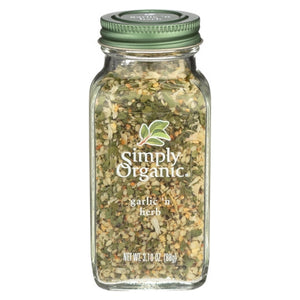 Simply Organic, Organic Garlic And Herb, 3.1 Oz(Case Of 6)