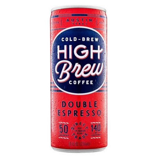 High Brew, Coffee Double Espresso, 8 Oz(Case Of 12)