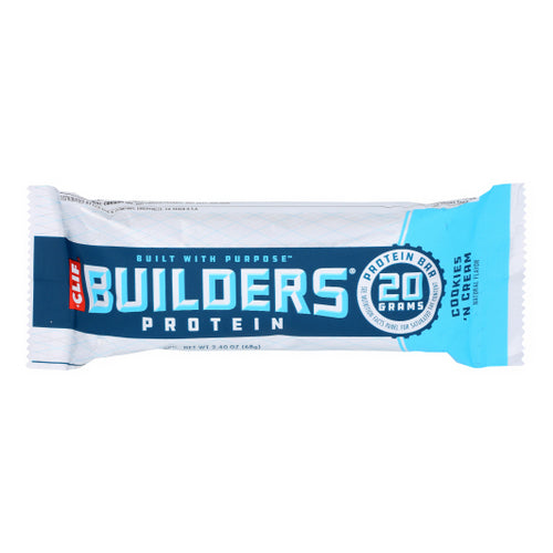 Clif Bar, Builders Protein Bar Cookies And Cream, 2.4 Oz(Case Of 12)