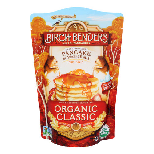 Birch Benders, Organic Classic Recipe Pancake And Waffle Mix, 16 Oz(Case Of 6)