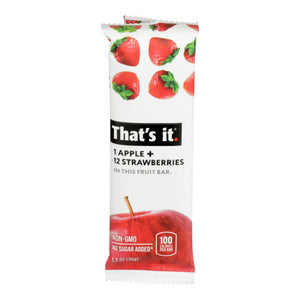 That's It, Apple & Strawberry Fruit Bar, 1.2 Oz(Case Of 12)