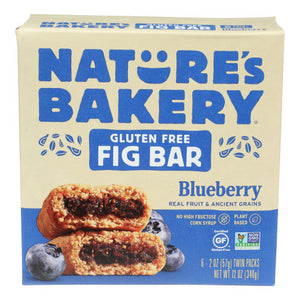 Natures Bakery, Bar Fig Gf Blueberry 6Ct, 12 Oz(Case Of 6)