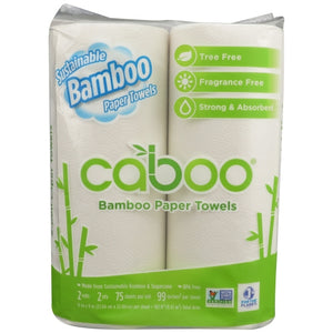Caboo, Towel Paper Roll 2Pk 75S, 1 Count(Case Of 12)