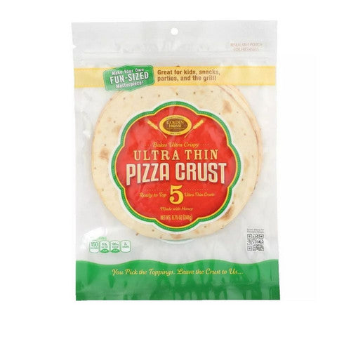 Golden Home, Ultimate Thin Pizza Crust 7 Inch, 8.75 Oz(Case Of 10)
