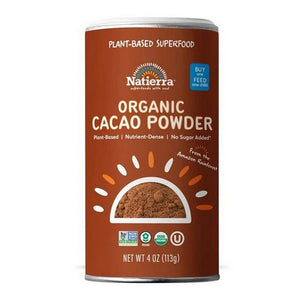 Natierra, Organic Cacao Powder Shaker, 4 Oz(Case Of 12)
